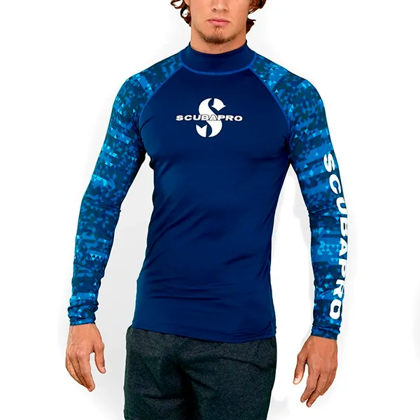 compression shirt, swimming shirt, sun protection shirt, men long sleeve