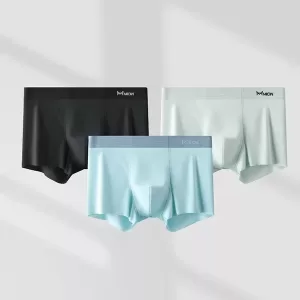 men underwear, seamless underwear, men boxer, seamless boxer, ice silk underwear