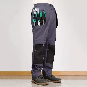 cargo pants, work pants, knee pads pants, multi pocket pants