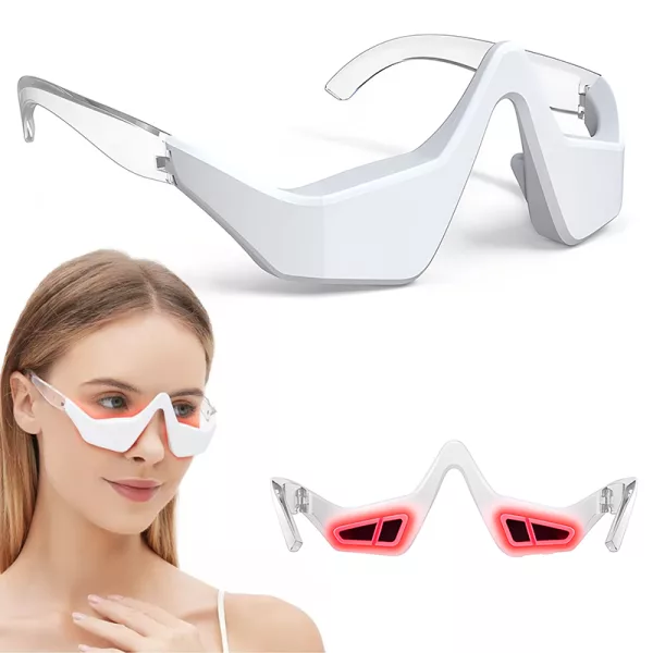 eye hot compress, eye massager, dark circles remover, under eye massager, eye red light