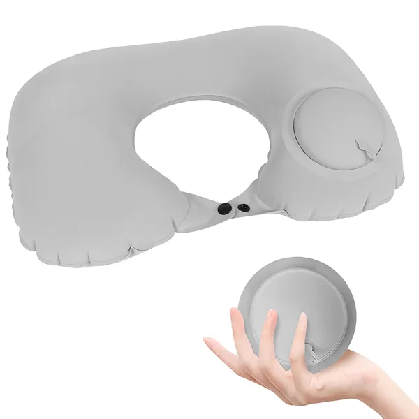 travel pillow, travel inflatable pillow, inflatable pillow, inflatable neck pillow, u shaped pillow