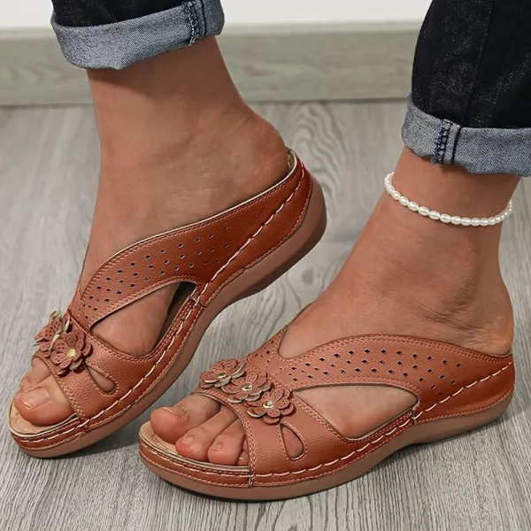 women slippers, women sandals, wedge sandals, comfortable sandals, wedge slippers, non slip sandals, summer sandals, summer slippers, floral sandals