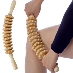 wooden massage roller, anti cellulite massager, wooden massage tool, wooden massage stick, lymphatic drainage roller, cellulite roller, wood therapy tools