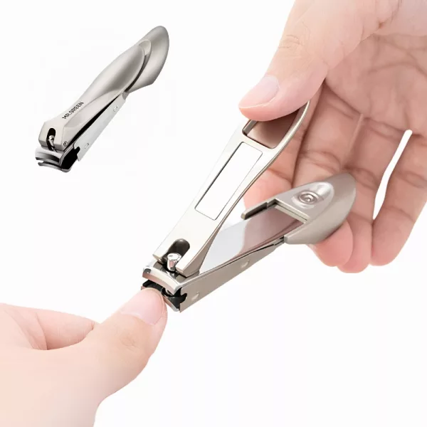 nail clippers, fingernail cutter, stainless steel nail clippers, nail clippers with catcher