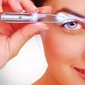 eyebrow tweezers, eyebrow tool, tweezers with light, eyebrow remover