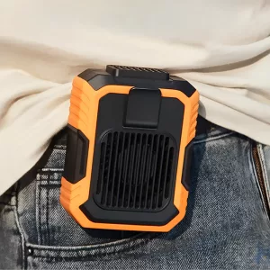 portable fan, waist clip fan, belt clip fan, cooling device, mini fan, personal fan, power bank fan