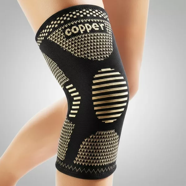 copper knee brace, knee compression sleeve, knee support