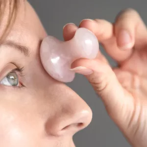 gua sha massager, jade facial roller