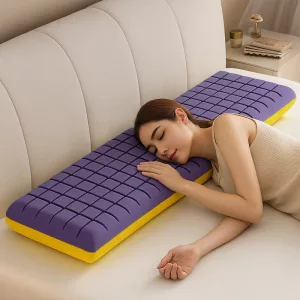 memory foam pillow, side sleeper pillow, orthopedic pillow, pillow for sleep, pillow with arm hole