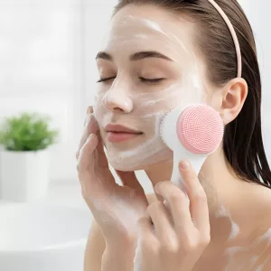 facial cleansing brush, face wash brush, cleansing brush, facial brush, silicone facial brush