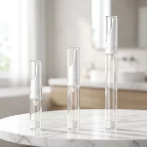 3pcs Transparent Pump Bottle Travel Set