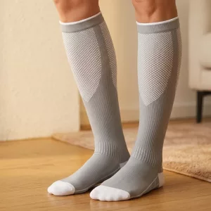 Soft Breathable Knee-High Compression Socks
