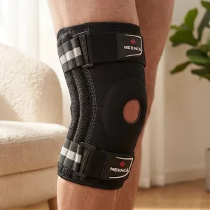 Knee Support Brace Compression Sleeve Patella Tendon Strap with Side Stabilisers