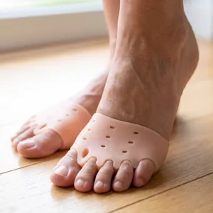 1 Pair Gel Toe Spacers Foot Cushions Metatarsal Pads for Bunion and Hammertoe Correction