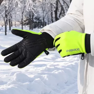 Warm Waterproof Anti-Slip Fleece Winter Cycling Gloves with Touchscreen Fingers